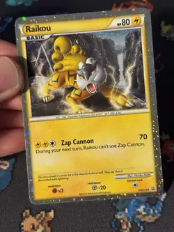 Pokemon Cards Raikou HGSS19 Holo Collection Tin Promo - (LP) - Image 2