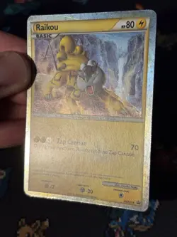 Pokemon Cards Raikou HGSS19 Holo Collection Tin Promo - (LP) - Image 3