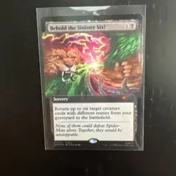 MTG Magic The Gathering Behold The Sinister Six Promo Card Foil Pax West 2025 - Image 1