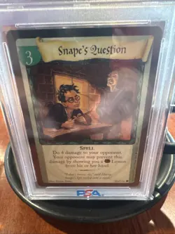 2001 WOTC Harry Potter Snape’s Question PSA 10 Rookie Card Harry & Snape - Image 3