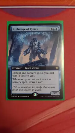Archmage of Runes (EXTENDED ART)- Foundations - (MTG) Cardboard Friends - Image 1