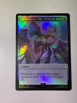 Emblem - Sephiroth, One-Winged Angel Robot Warrior Double-Sided Token FOIL - Image 1