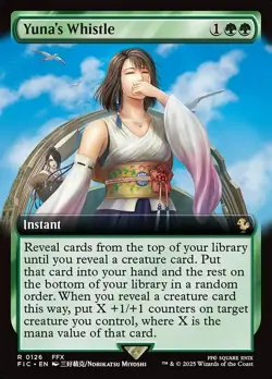 Yuna's Whistle Extended Art Regular - Final Fantasy Commander MTG-NM - Image 1