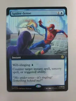 MTG Spider-Sense Marvel's Spider-Man Foil Extended Art Rare - Image 1