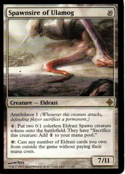 MTG: Rise of the Eldrazi: Spawnsire of Ulamog: Lightly Played Condition - Image 1