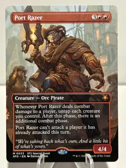 Port Razer (Borderless) 33 M Special Guests Near Mint MTG Magic the Gathering - Image 1