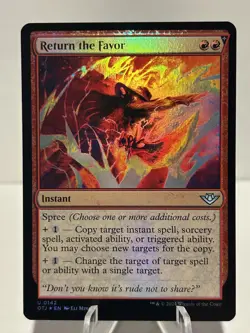 Return the Favor 142 U Outlaws of Thunder Junction FOIL NM MTG - Image 1