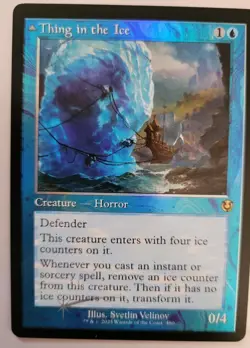 MTG - Innistrad Remastered: Thing In The Ice (460) - Retro Rare Foil - NM - Image 1