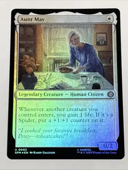 MTG Universes Beyond: Spider-man Aunt May Foil 0003 NM - Image 1