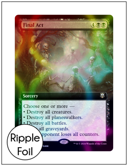 1x Final Act, Ripple Foil Extended Art, Modern Horizons 3 Commander, MTG NM - Image 1