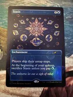 Stasis Foil Borderless Secret Lair Drop Series MTG Near Mint Condition - Image 1