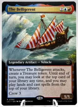 The Belligerent 0384 Extended Art The Lost Caverns of Ixalan LCI MTG NM - Image 1