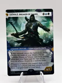Adewale, Breaker of Chains 0136 Showcase Foil Assassin's Creed ACR MTG NM - Image 1