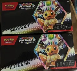 Pokemon TCG Scarlet & Violet Prismatic Evolutions Surprise Box (Lot of 2) SEALED - Image 1