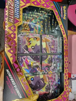 Pokemon TCG Crown Zenith Morpeko V-Union Premium Playmat Collection New - Image 1