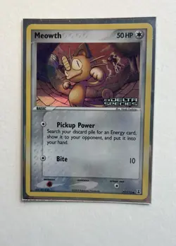 Meowth - Holo EX Delta Species 77/113 2005- Pokemon Card Nintendo - Image 3