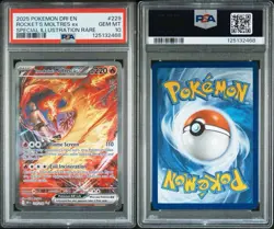 Pokemon Team Rockets Moltres EX SIR PSA 10 GEM MINT - Image 3