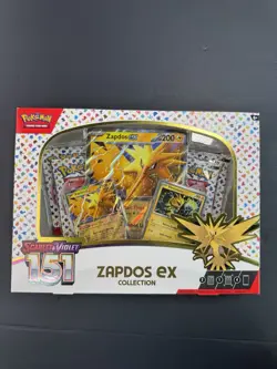 Pokemon TCG Scarlet & Violet 151 Zapdos EX Collection Box NEW SEALED RARE - Image 1