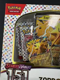 Pokemon TCG Scarlet & Violet 151 Zapdos EX Collection Box NEW SEALED RARE - Image 3