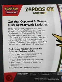Pokemon TCG Scarlet & Violet 151 Zapdos EX Collection Box NEW SEALED RARE - Image 5