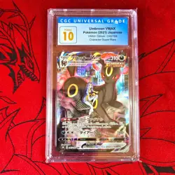 Pokemon CGC 10 Pristine Umbreon VMAX 245/184 CSR Climax S8B Japanese Black Label - Image 1