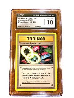 Venusaur Spirit Link Uncommon #89 - CGC GEM MINT 10 - 2016 Evolutions - Pokemon - Image 1