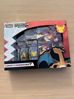 Pokemon 25th Annivers Celebrations Lance's Charizard V Collection BOX SEALED 820650809392 - Image 1