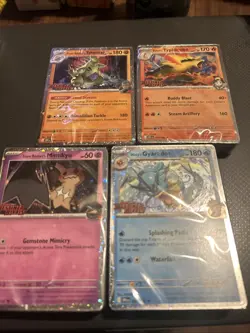 Pokemon Destined Rivals Pre-Release Build & Battle Promos, Complete Set of 4! - Image 1