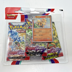 Pokemon TCG - Scarlet and Purple - Blister Pack of 3 Arcanin & Oyacata Boosters 820650853289 - Image 1