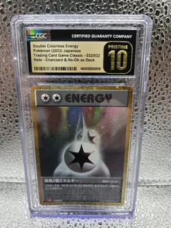 Pokemon Classic Double Colorless Energy Japanese ex Deck 032/032 CGC Pristine 10 - Image 1