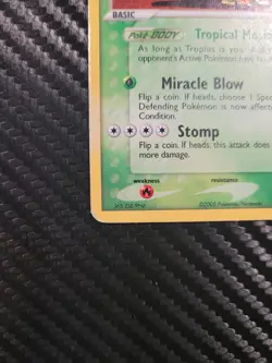 2005 Pokemon EX Deoxys Rare Stamped Holo #27/107 Tropius Reverse Foil MP - Image 2