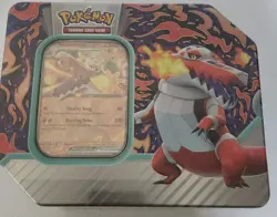 Pokemon TCG Paldea Partners Tin - Skeledirge Ex Sealed New! - Image 1