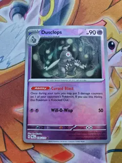 Dusclops Reverse Holo MasterBall 036/131 Prismatic Evolutions Pokemon NM - Image 1