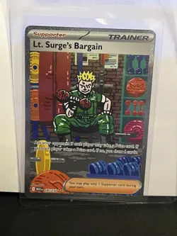 Lt. Surge's Bargain SIR Mega Evolution 185/132 Pokemon TCG NM - Image 1