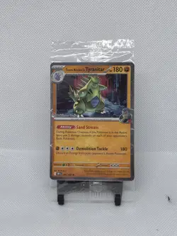 Team Rocket's Tyranitar Destined Rivals 096/182 POKEMON CENTER Stamped & Sealed - Image 1