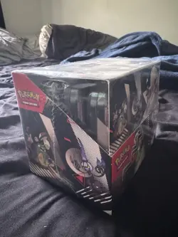 Pokemon TCG: S&V Black Bolt & White Flare Unova Mini Tin Display FACTORY SEALED - Image 2