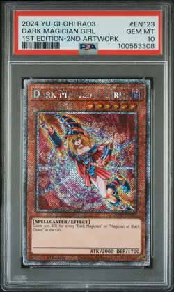 2024 Yu-gi-oh! Dark Magician Girl 2nd Art RA03-EN123 PSA 10 Gem Mint - Image 1