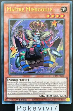 Carte YU-GI-OH! MAITRE MIMIGOULE INFO-FR090 UR NEUF - Image 1