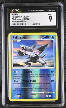 CGC 9 Palkia 37/127 Reverse Holo Platinum Pokemon Card - Image 1