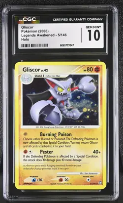 CGC 10 Gliscor 5/146 Holo Legends Awakened Pokemon Card - Image 1