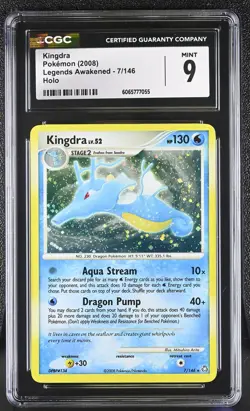CGC 9 Kingdra 7/146 Holo Legends Awakened Pokemon Card - Image 1