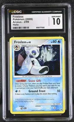 CGC 10 Froslass 2/99 Holo Arceus Pokemon Card - Image 1