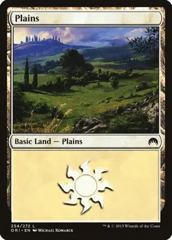Plains #254 2x FOIL ORI MTG Magic Origins Basic Land MINT white - Image 1