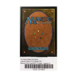 WOTC MtG Legends Italian The Abyss (Italian) (R) EX+ - Image 2