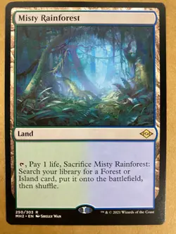 MTG 1x Misty Rainforest # 250 Modern Horizons 2 Magic the Gathering Card x1 NM - Image 1