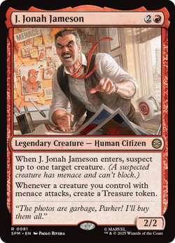 J. Jonah Jameson Marvel's Spider-Man NM Creature Rare MAGIC MTG CARD ABUGames - Image 1