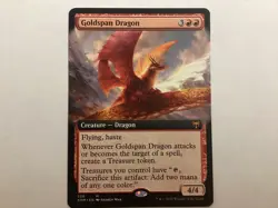 MTG Kaldheim GOLDSPAN DRAGON Extended Art NM (BIN) Graded Power - Image 1