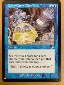 MTG 1x Long-Term Plans # 38 The List - Scourge Magic the Gathering Card x1 NM - Image 1