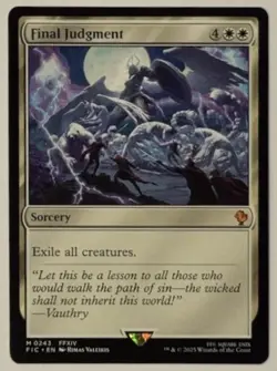 mtg magic Final Judgment ENGLISH jugement ultime final fantasy FF - Image 1