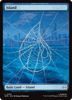 Island (190) Marvel's Spider-Man NM Land Basic Land MAGIC MTG CARD ABUGames - Image 1